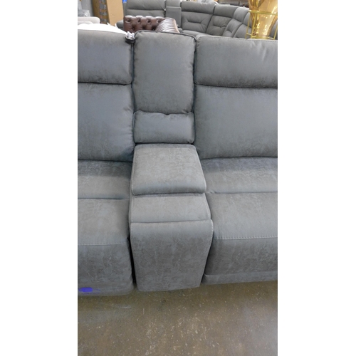 1441 - Kuka fabric Sectional Recliner, Original RRP £2333.33 + VAT (4139-19) * This lot is subject to VAT