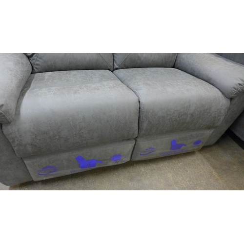 1454 - Kuka Fabric 2 Seat Sofa  Power Recliner Km.012, Original RRP £916.66 + vat (4142-14) * This lot is s... 