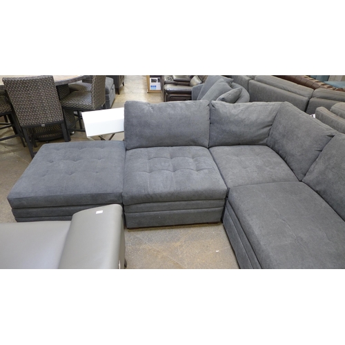 1458 - Thomasville Tisdale Dark Grey Fabric Modular Sofa (6 Pc), Original RRP £2299.99 + VAT  * This lot is... 