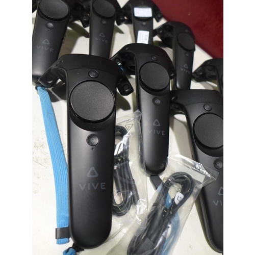 3138 - 8 Vive HTC hand controllers * this lot is subject to VAT