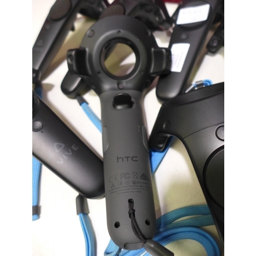 3139 - 8 Vive HTC hand controllers * this lot is subject to VAT