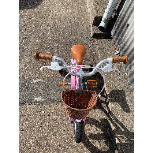 2204 - Lil Duchess by Dawes unused child's/girl's bicycle with stabilisers - original RRP £129