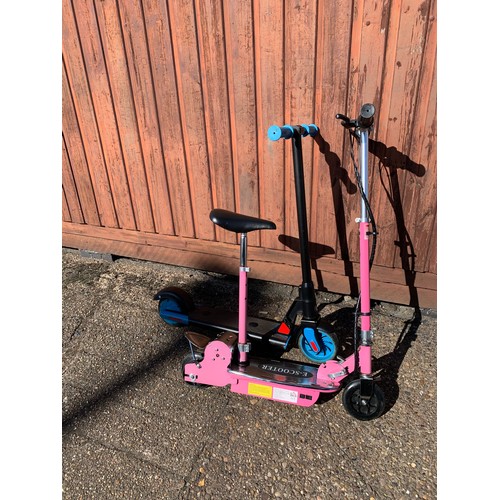 2196a - Two electric scooters/E-scooters with batteries - Police repossession