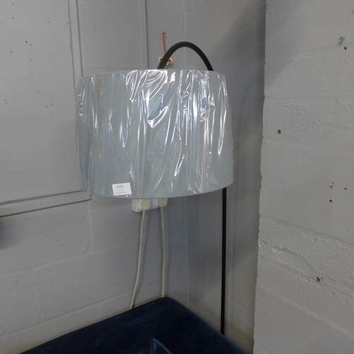 1328 - A Carlson floor lamp with grey shade (501608797266154)   #