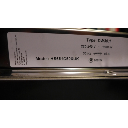 3156 - Hisense Stainless Steel Dishwasher  - Model: HS661C60XUK, Original RRP £449.99 + vat (271Z-16)  * Th... 