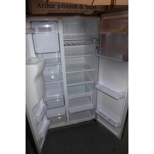 3229 - Samsung Silver Side By Side Fridge Freezer - model: RS50N3513S8/EU, (damaged) Original RRP £708.33 +... 