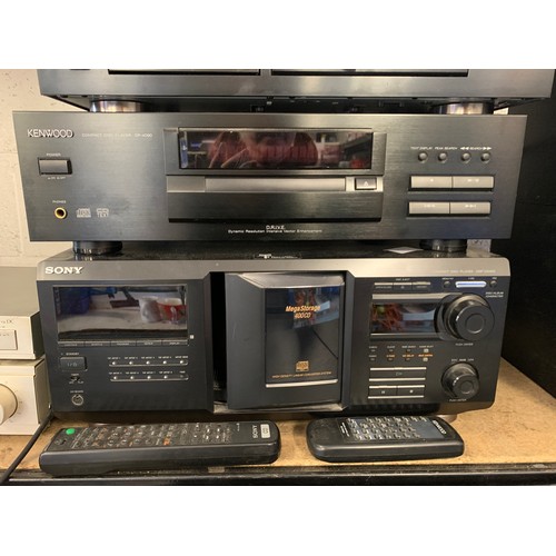 2148 - Yamaha stereo cassette deck KX-393, Yamaha cassette deck special edition KX-580, Kenwood compact dis... 