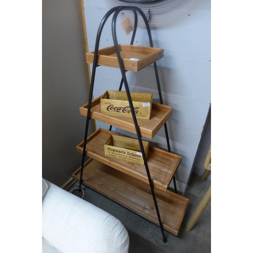 1340 - A Loft collection industrial inspired display shelf  H138cms x W95cms (1926460)   *