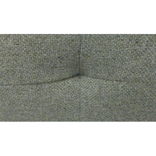 1358 - A grey upholstered two seater sofa