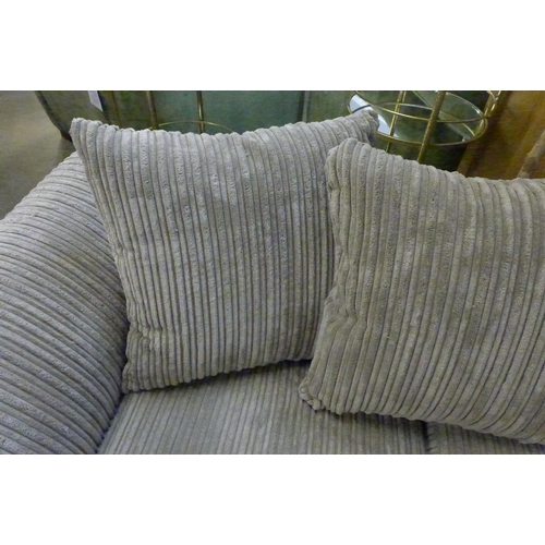 1359 - A mink cord two seater sofa
