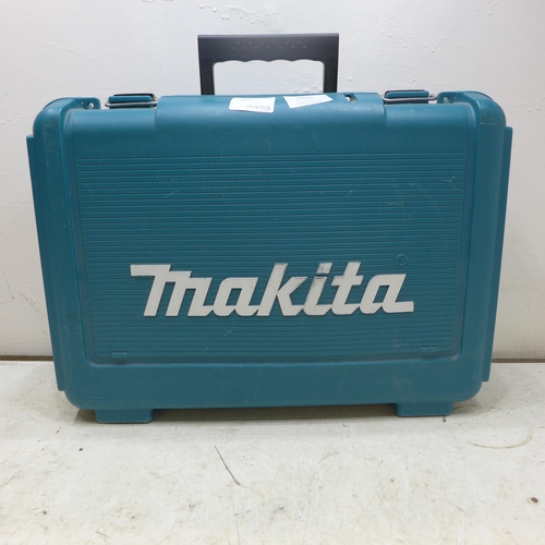 2028 - Makita 14v cordless drill with two batteries and charger in case