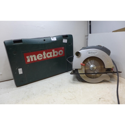 2030 - Metabo Li Power 20 BSZ 18 impact drill in case with Pro Power 1200w circular saw