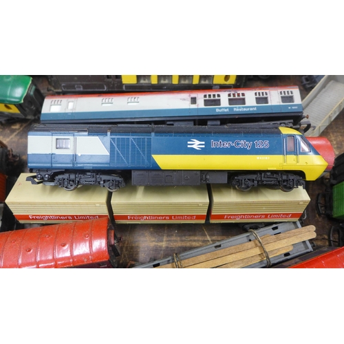2050 - Large amount (6 boxes) of model railway locomotives, boats, and buildings includes Hornby and Air-fi... 