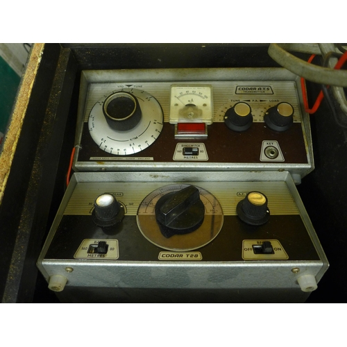 2066 - Codar Ham radio equipment in case