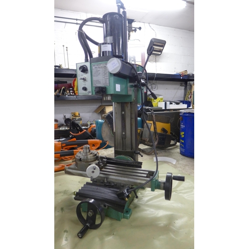 2090 - 850mm tall vertical milling/drilling machine with 400mm engineering work table