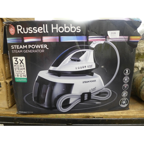 2126 - Russell Hobbs steam generator iron - boxed