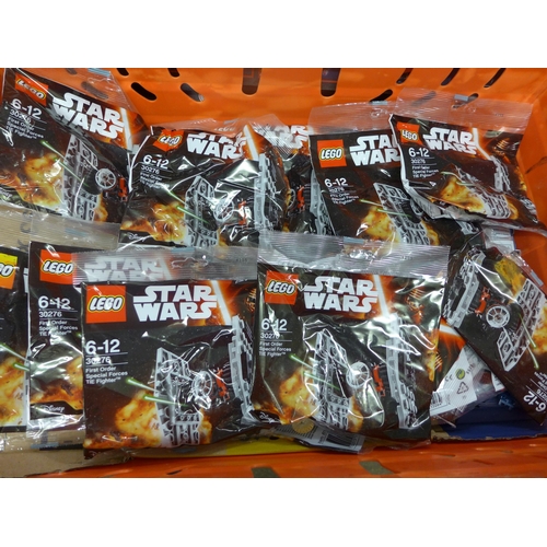 2164 - Box of approx. 20 Lego Star Wars Tie Fighter sets and X-Wing Fighter set (75102)