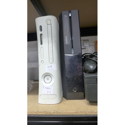 2170 - XBox job lot: 3 consoles and accessories