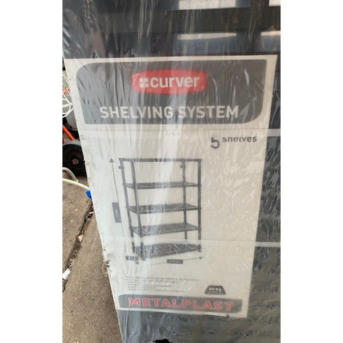 2259 - Curver shelving system (5 shelves)