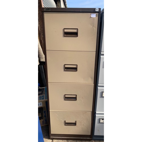 2245 - Two Triumph 4-drawer filing cabinets, one beige, one grey