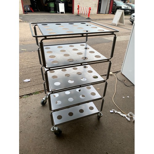 2249 - 5-Tier metal garage/prep trolley