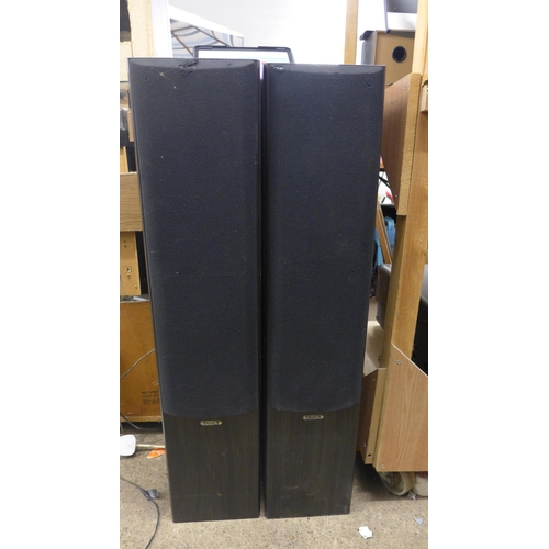 2195 - Pair of tannoy Mercury MX3 floorstanding audiophile loud speakers