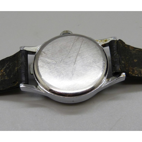 1052 - A HY Moser Braille wristwatch, Henry Moser, 1960's