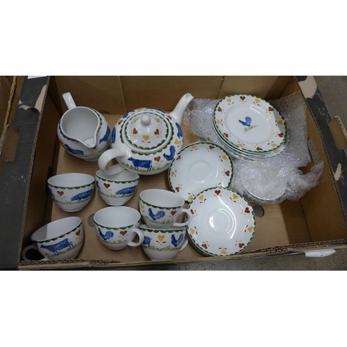 1132 - A collection of Wood & Sons, Jacks Farm pattern tableware **PLEASE NOTE THIS LOT IS NOT ELIGIBLE FOR... 