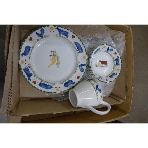 1132 - A collection of Wood & Sons, Jacks Farm pattern tableware **PLEASE NOTE THIS LOT IS NOT ELIGIBLE FOR... 