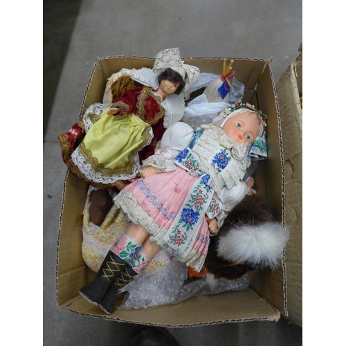 1136 - Three boxes of dolls in traditional dress **PLEASE NOTE THIS LOT IS NOT ELIGIBLE FOR POSTING AND PAC... 