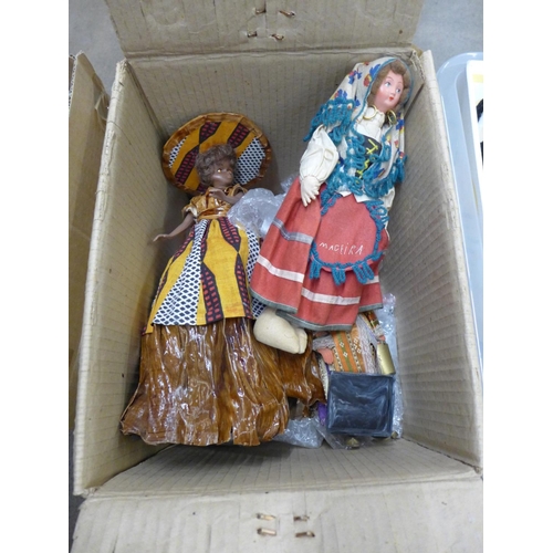 1136 - Three boxes of dolls in traditional dress **PLEASE NOTE THIS LOT IS NOT ELIGIBLE FOR POSTING AND PAC... 