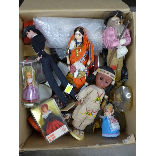 1140 - Two boxes of dolls in traditional dress **PLEASE NOTE THIS LOT IS NOT ELIGIBLE FOR POSTING AND PACKI... 