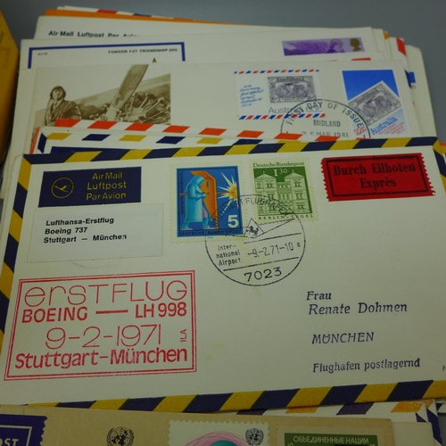 616 - A box of first-flight and other commemorative flight covers (120+)