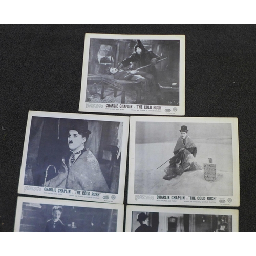 647 - Seven Charlie Chaplin 1941 Film Stills for The Gold Rush