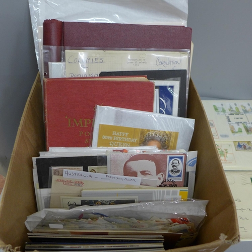 652 - A collection of stamp albums, covers, booklets, etc.
