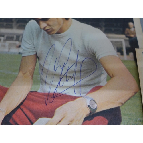 659 - Football; autographed image of Alf Ramsay and signed image of Johan Cruyff