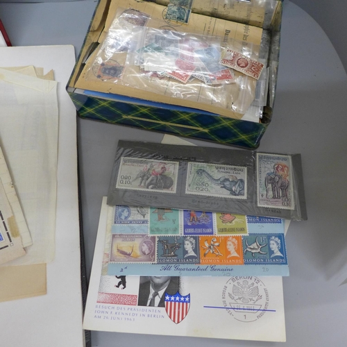 682 - Foreign and British stamps