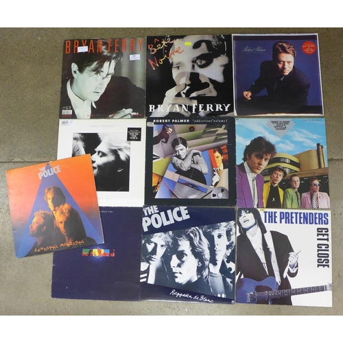 706 - Ten LP records including Bryan Ferry, Simple Minds and Eagles