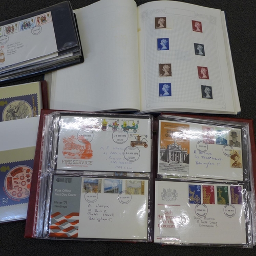 712 - A box of GB stamps, covers, etc.