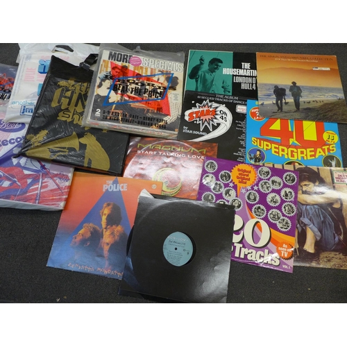 744 - Sixty LP records 1960's-80's, various artists