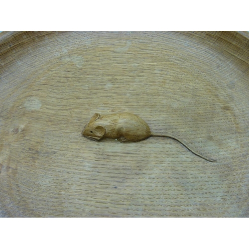 770 - A Mouseman hand carved fruit bowl, 31cm