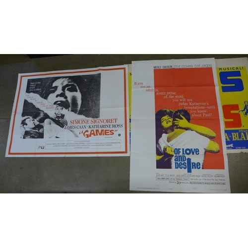 777 - Film posters - Games, Love & Desire, Peyton Place, Flower Drum Song, Guys & Dolls (5)