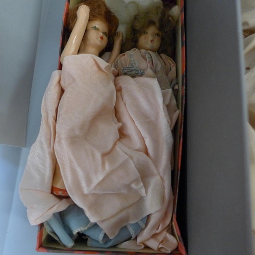 780 - A collection of dolls including antique and miniature