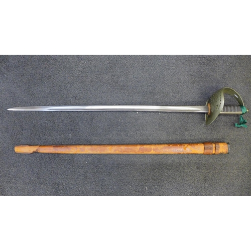 811 - A George V military officer's sword and scabbard