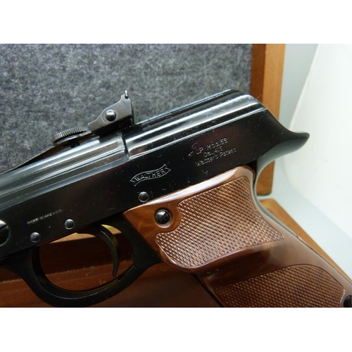 819 - A Walther LP Mod 53 0.177 calibre target shooting pistol, cased