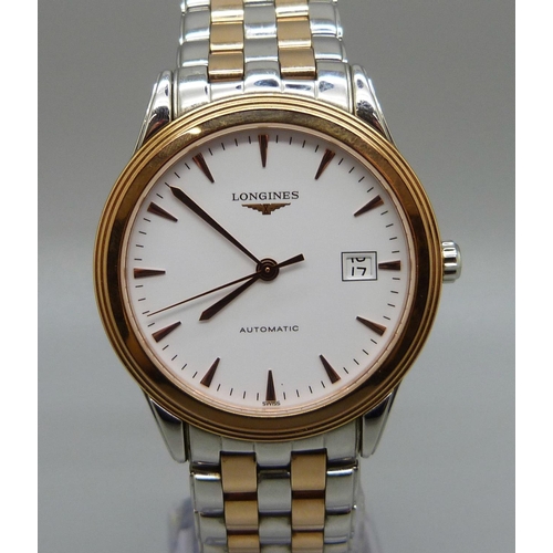 836 - A Longines wristwatch, boxed