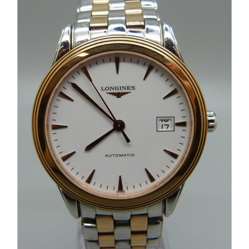 836 - A Longines wristwatch, boxed