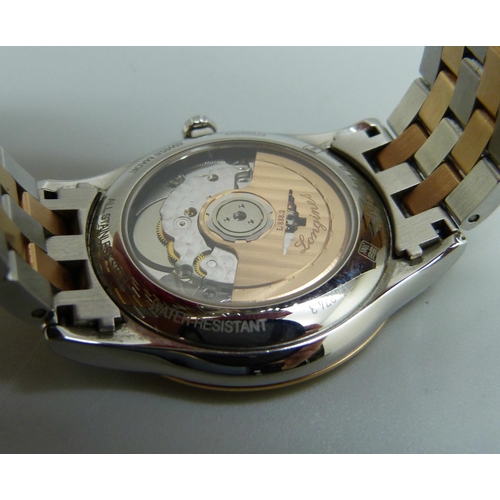 836 - A Longines wristwatch, boxed