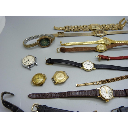 882 - A collection of lady's wristwatches