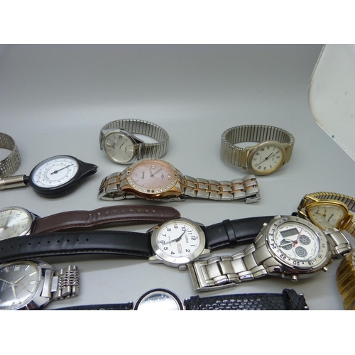 884 - Lady's and gentleman's wristwatches including Sekonda, Ingersoll and Fossil